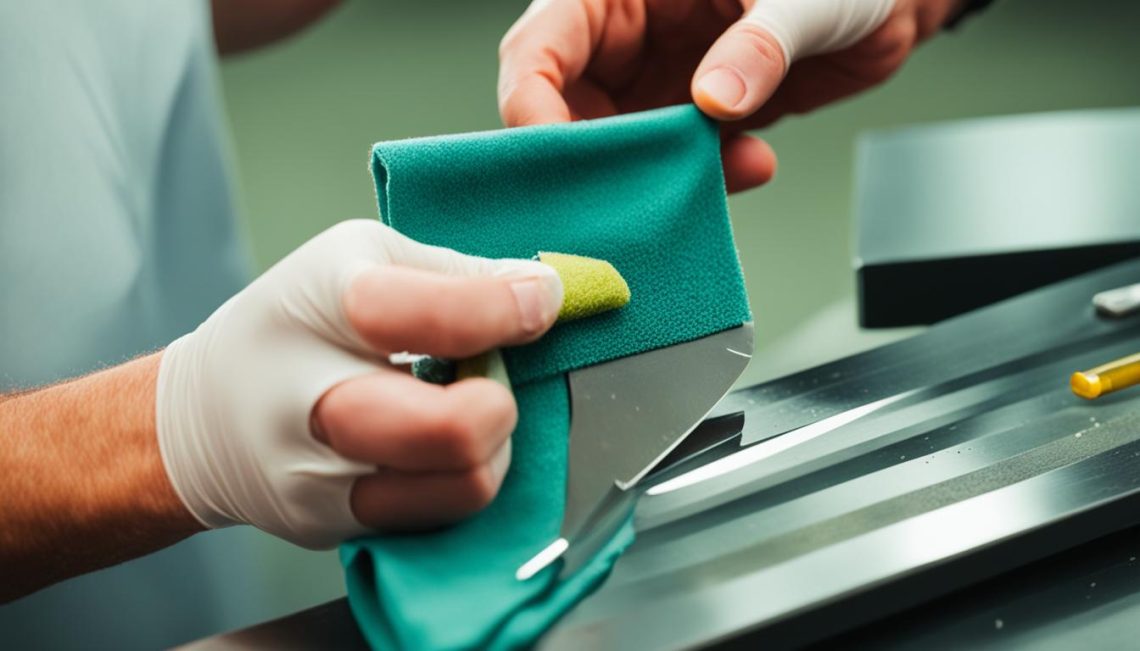 Knife cleaning
